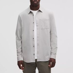 Lululemon Commission Long Sleeve Shirt Mens Front Pocket Button Down Size L